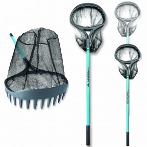 Pond Shark & Pond Shark Pro, Telescoping Pond Net, Rake & Scraper by Radius